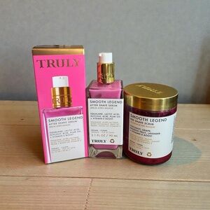 Truly Smooth Legend After Shave Serum and Shave Scrub
